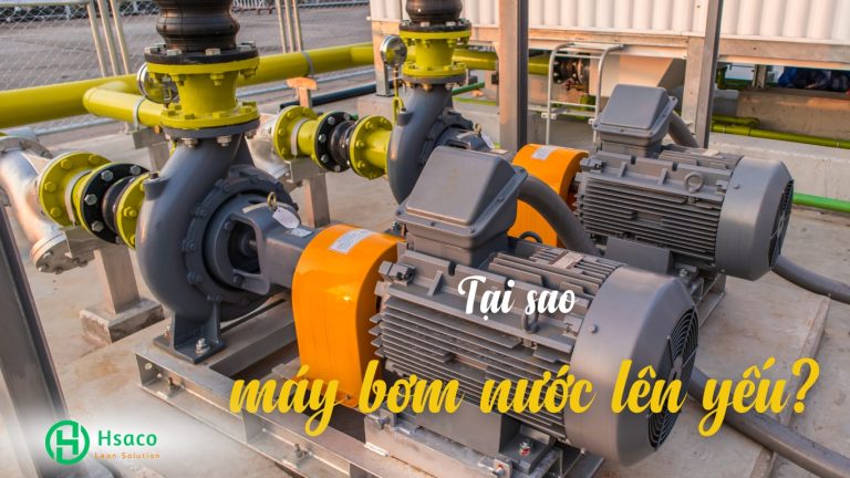 Tại sao máy bơm nước lên yếu?