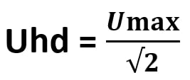 Công thức tính điện áp hiệu dụng