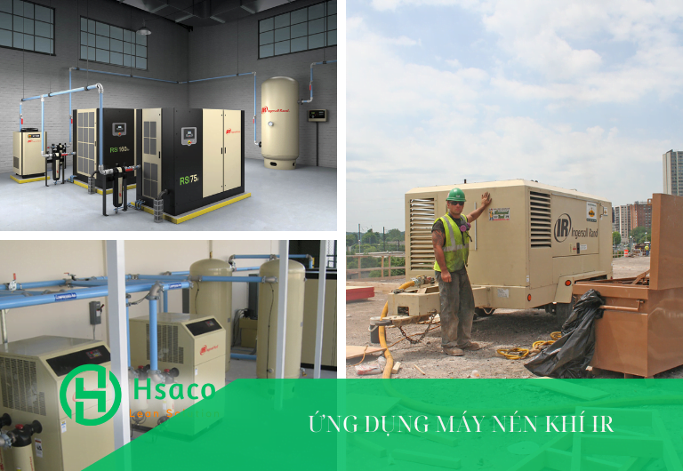 Ứng dụng của máy nén khí Ingersoll Rand